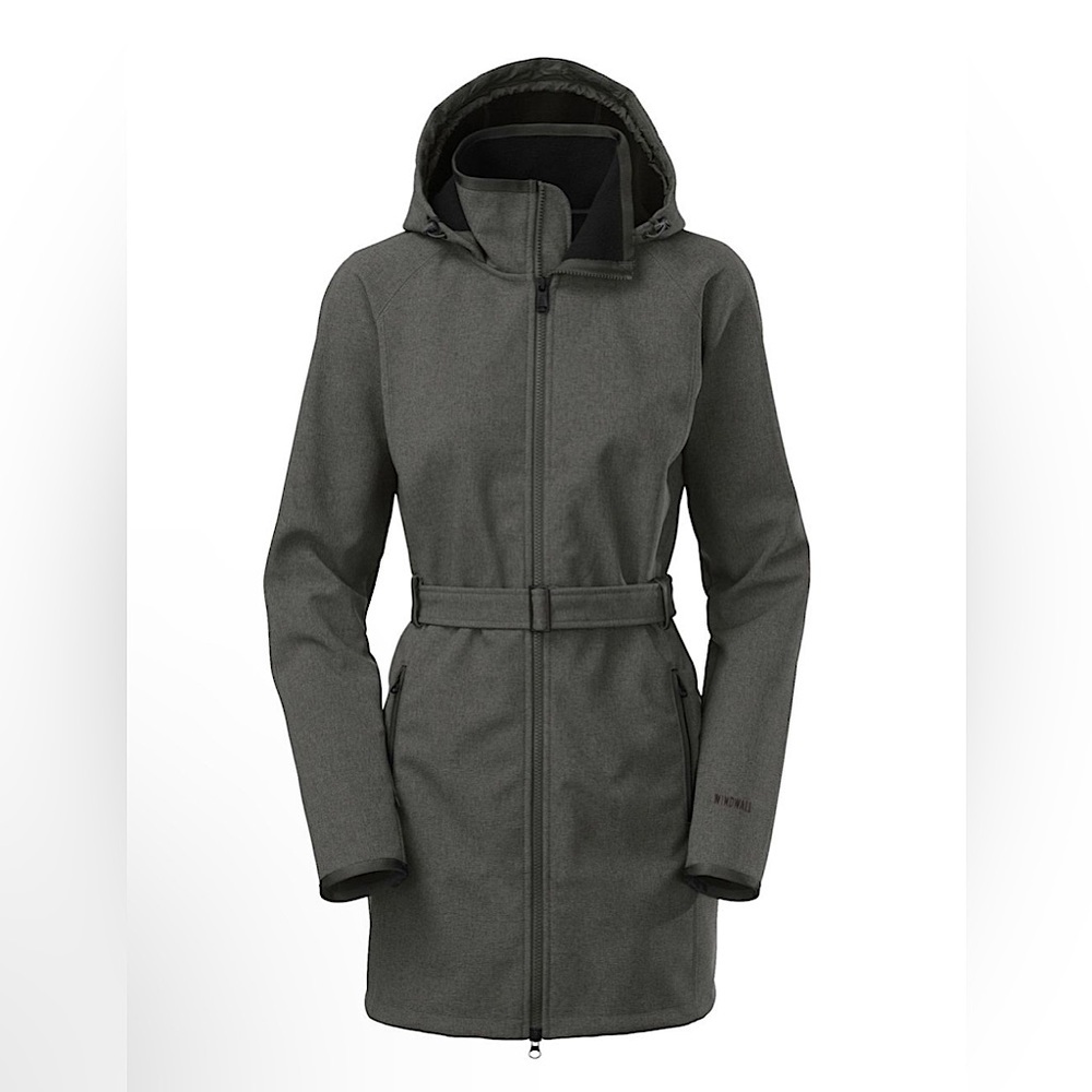 The North Face Apex Bionic Trench in Heather Charcoal Gray Size Small